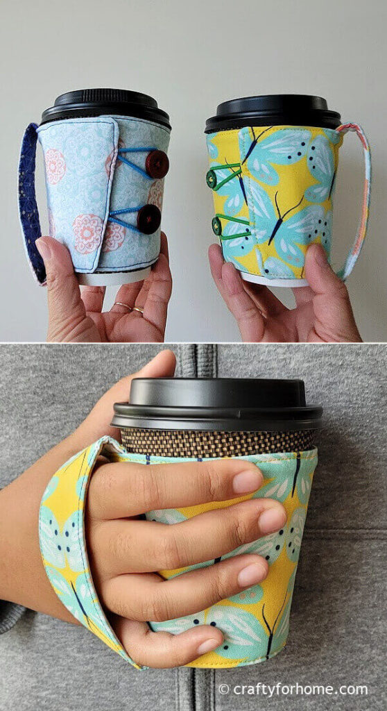 Fabric coffee sleeve