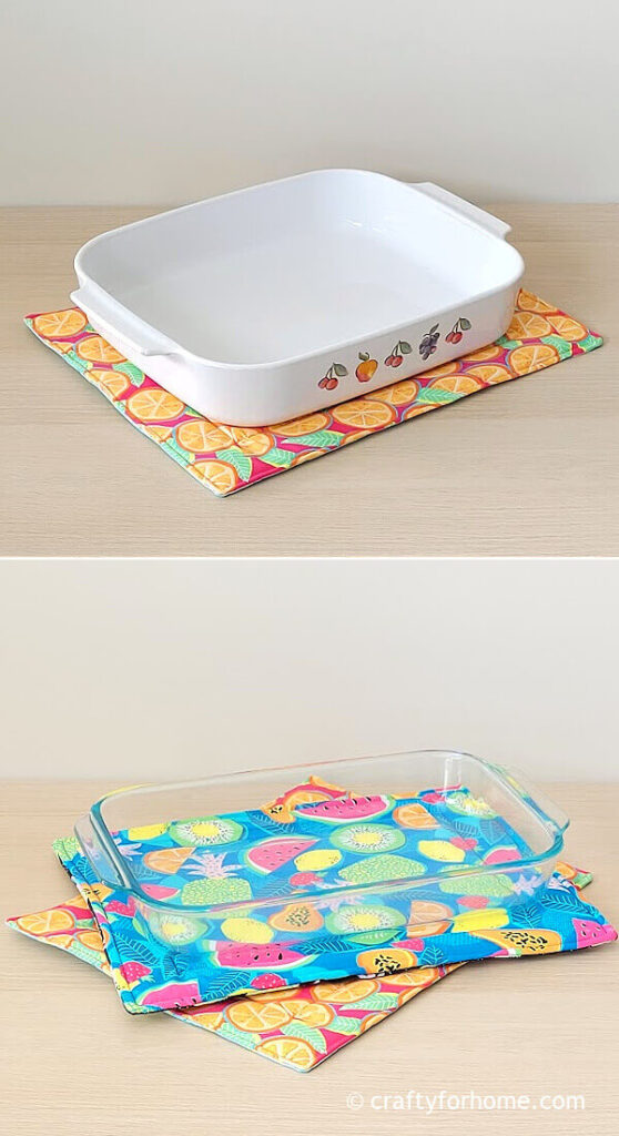 No Binding Large Hot Pad For Casserole Dish Easy Tutorial Crafty For