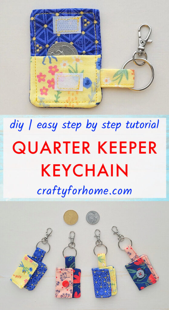 Quarter Keeper Keychain For Shopping Cart Tutorial Crafty For Home