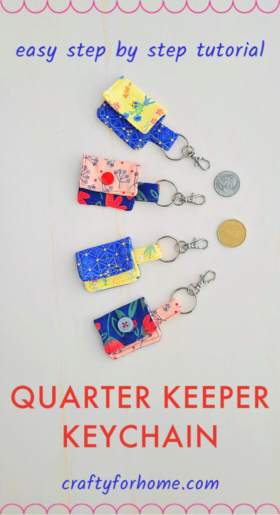 Quarter Keeper Keychain For Shopping Cart Tutorial Crafty For Home