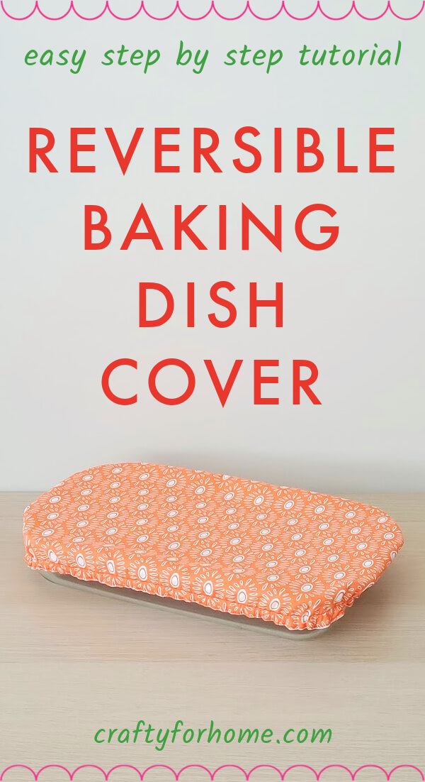 Orange Fabric Baking Pan Cover.