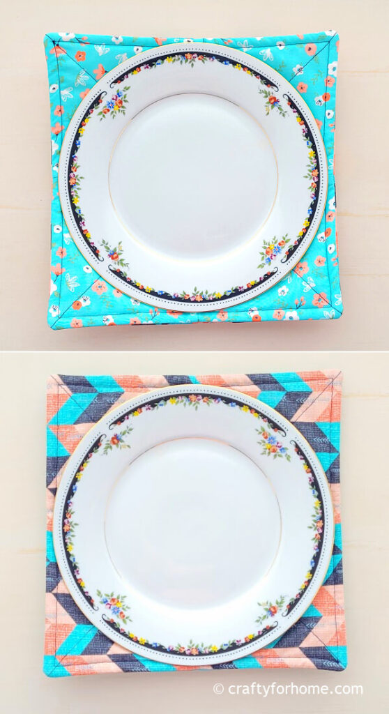 Microwave Dinner Plate Cozy Easy Tutorial Crafty For Home