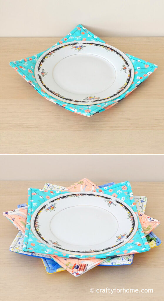 Microwave Dinner Plate Cozy Easy Tutorial Crafty For Home