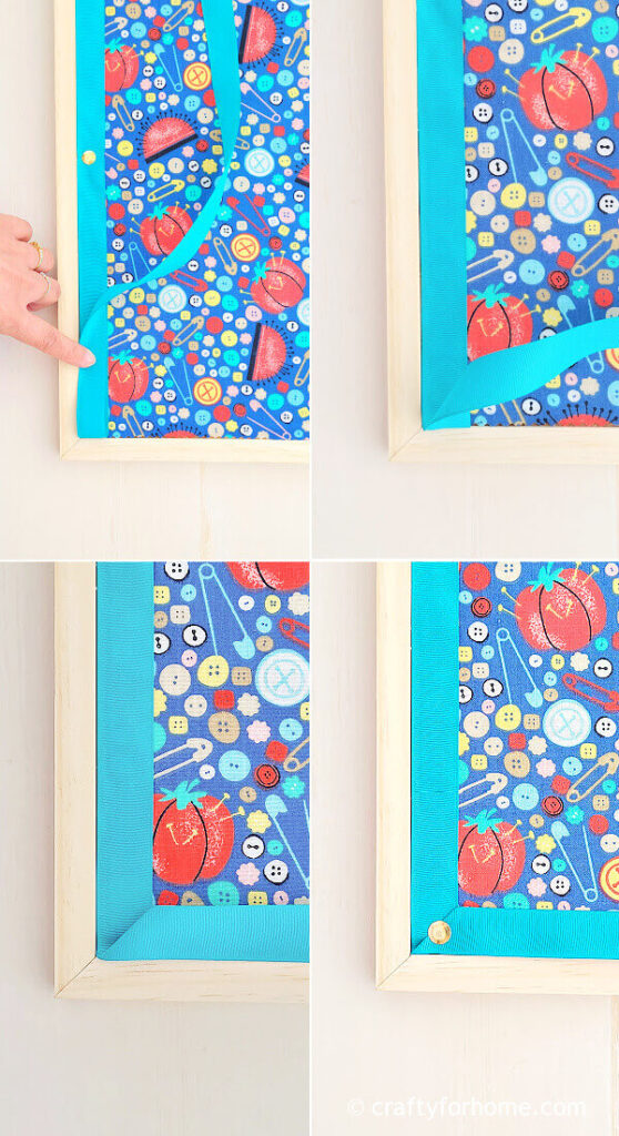 DIY Fabric Covered Cork Board: Easy Makeover Idea | Crafty For Home