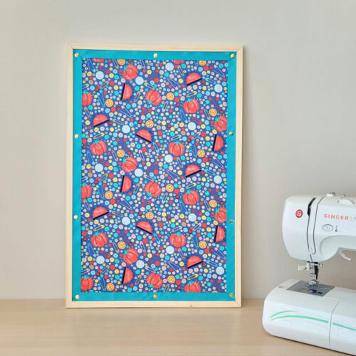 DIY Fabric Covered Cork Board Easy Makeover Idea Crafty For Home