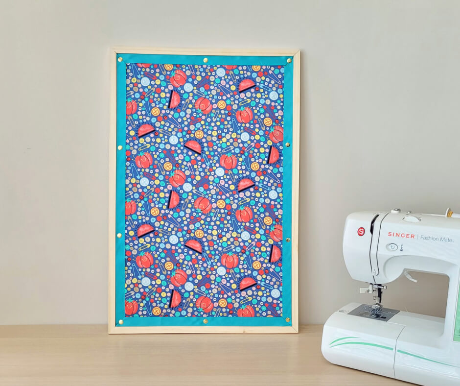DIY Fabric Covered Cork Board: Easy Makeover Idea | Crafty For Home