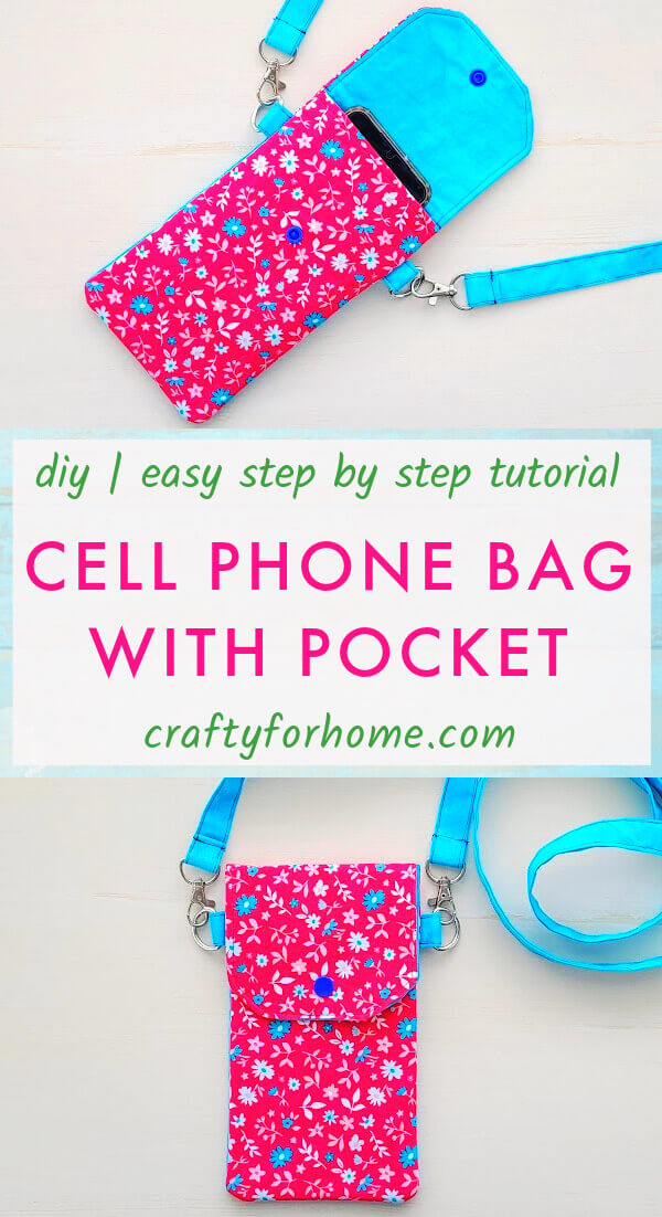 Pink cell phone bag.
