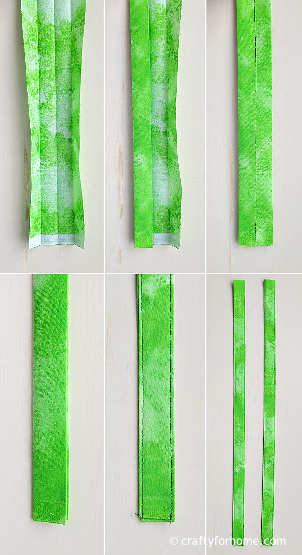 Green fabric straps.