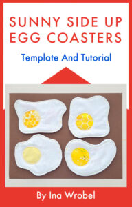 Sunny Side Up Egg Coaster Pattern PDF | Crafty For Home