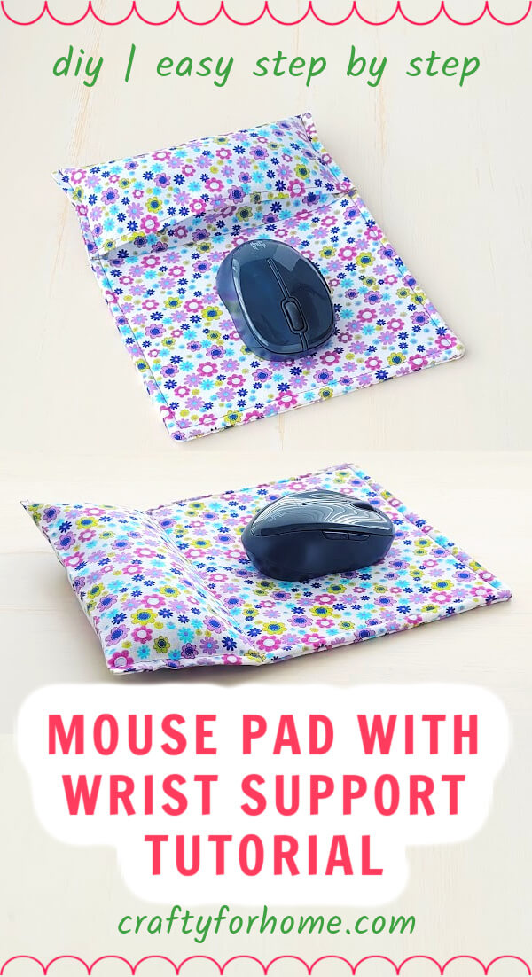 Fabric Mouse Pad With Wrist Support.