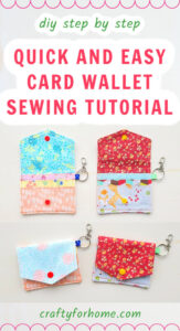 Card Wallet Sewing Tutorial | Crafty For Home