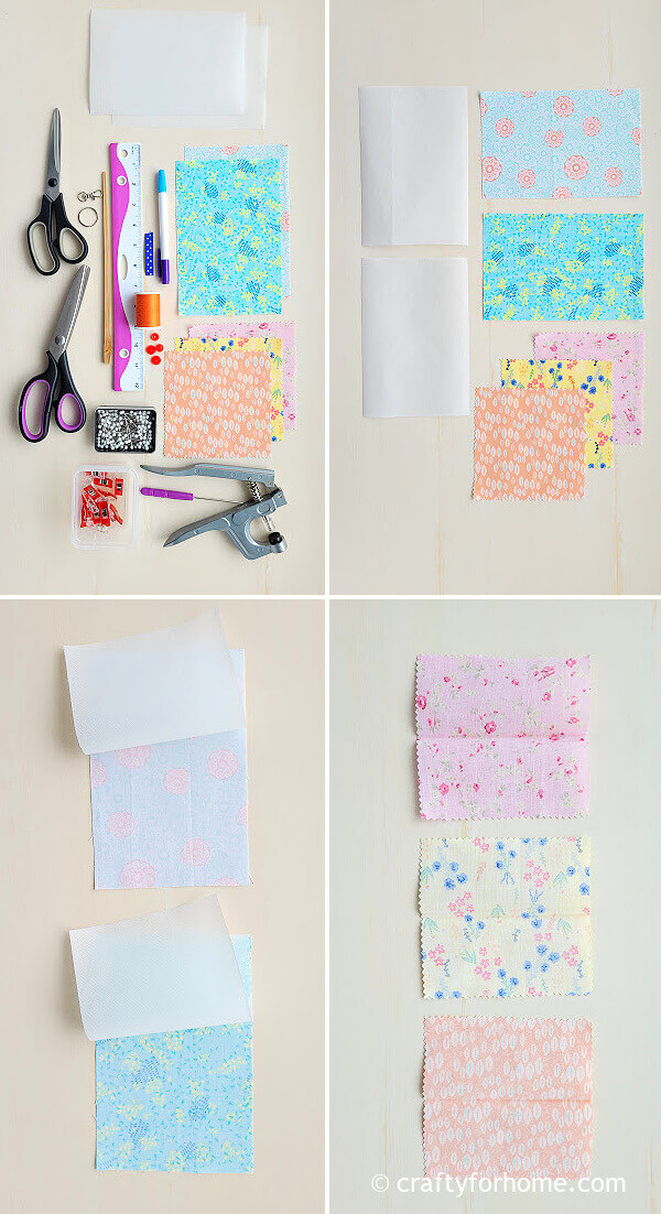 Fabric for making small wallet.