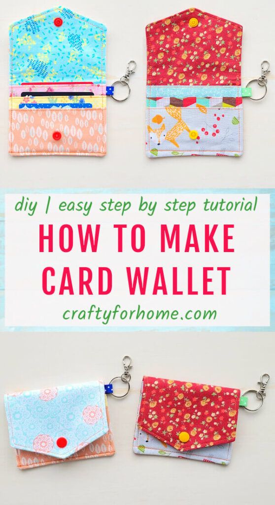 Card Wallet Sewing Tutorial | Crafty For Home