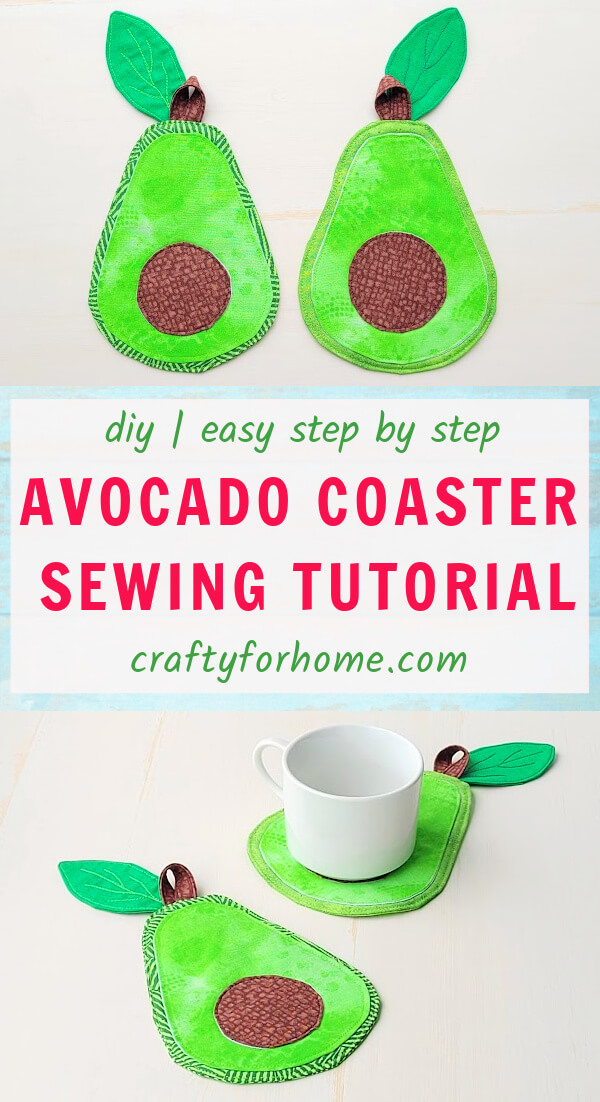 Four sets of avocado coasters.