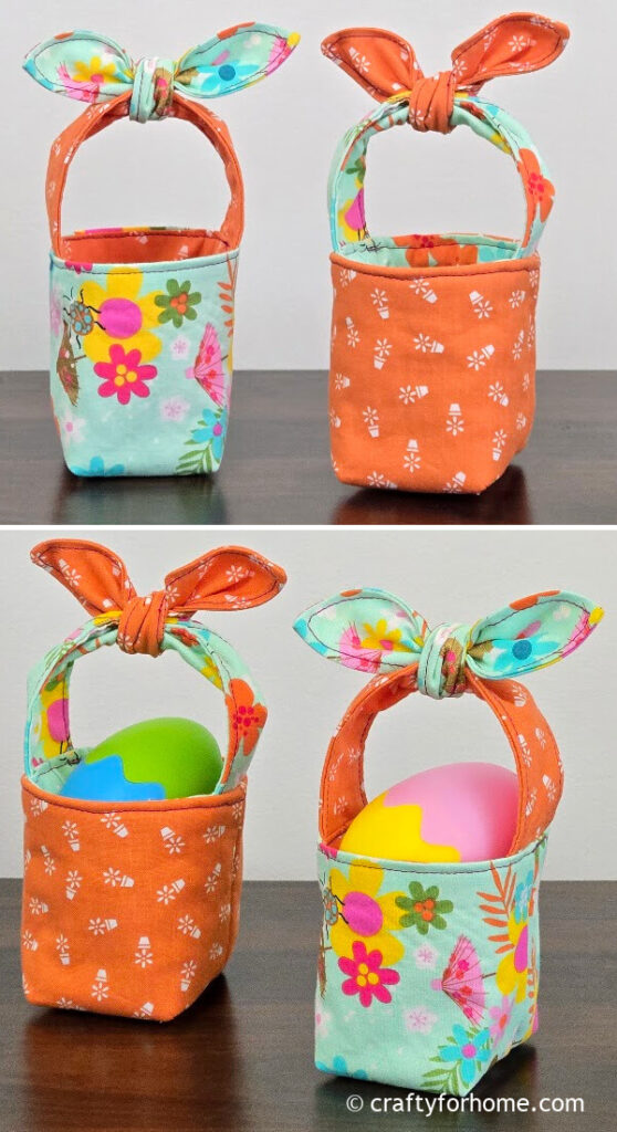 Mini Easter basket with bunny ear.