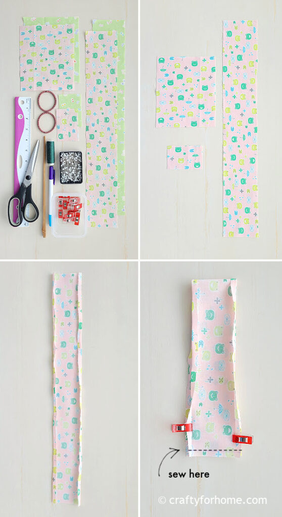Fabric for scrunchie.