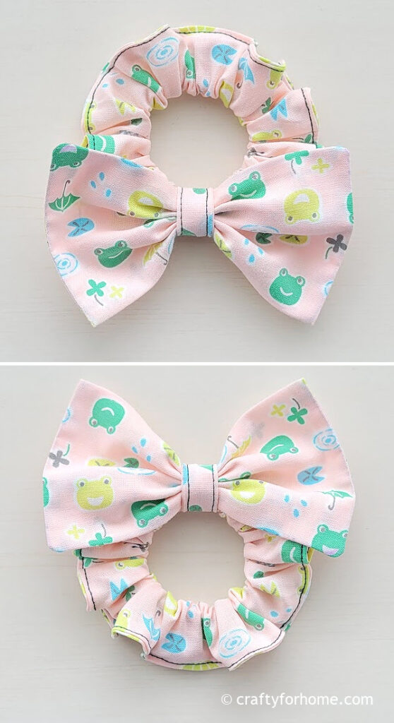 Pink scrunchies.