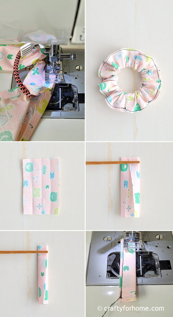 Sewing hair bow center piece.