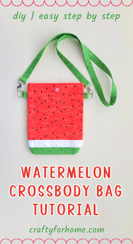 Watermelon Crossbody Bag From Fabric.