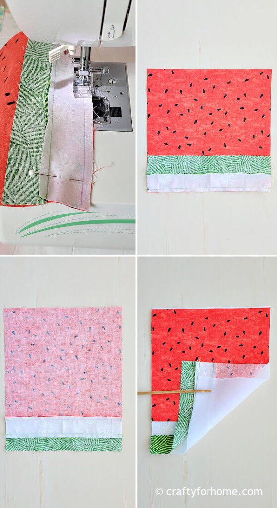 Watermelon patchwork.