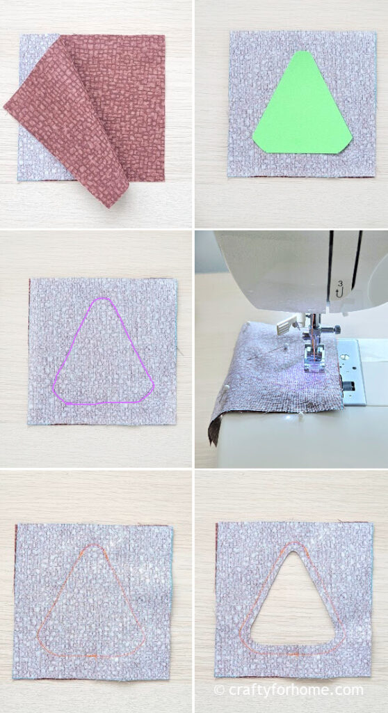 Tracing triangle template.