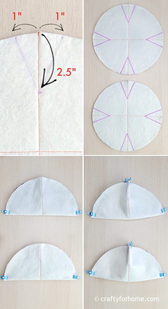 Measuring the dart for the bowl holder.