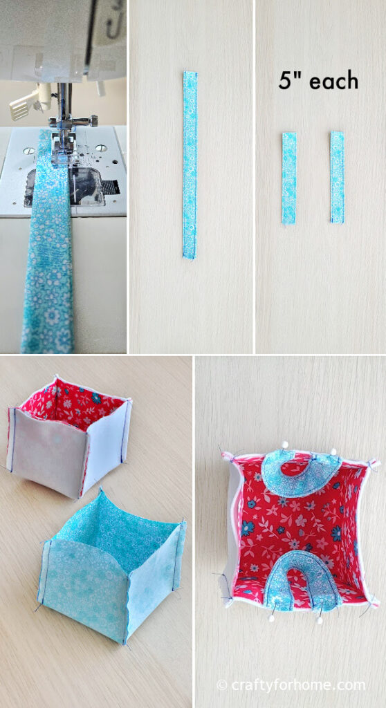 Pinning basket handle.