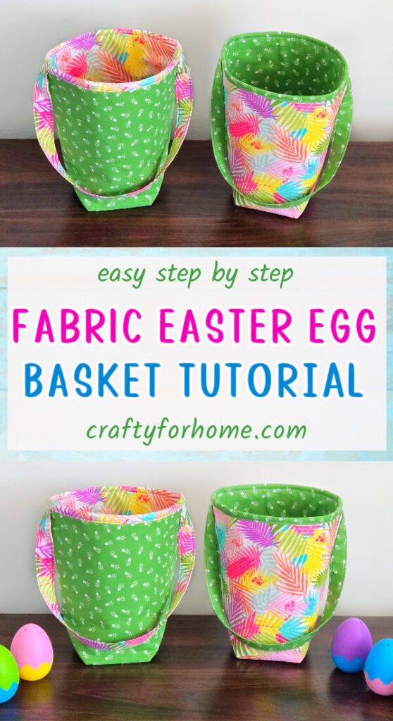 Easter basket from fabric.