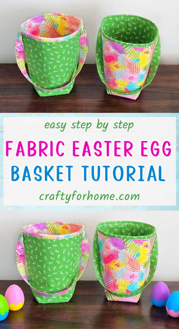 Fabric Easter Basket Tutorial | Crafty For Home