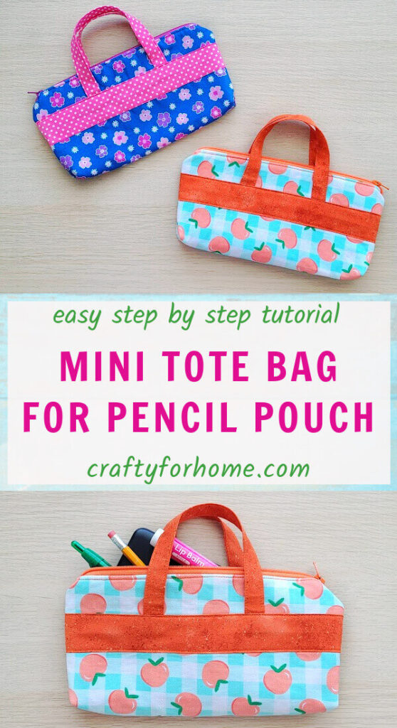 Pencil Bag With Zipper.