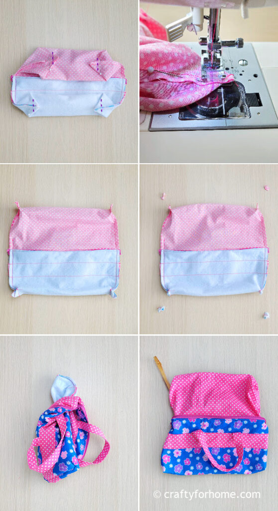 Sewing The Box Corner.