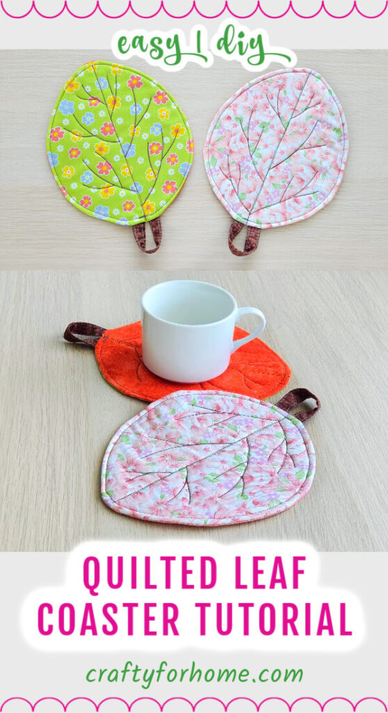 Leaf Coaster From Fabric.
