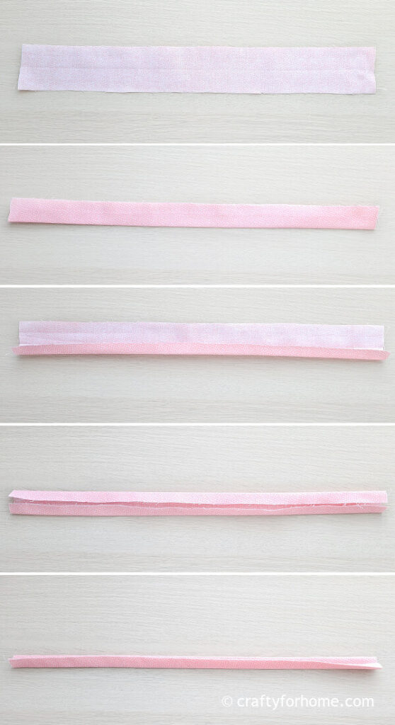 Basket Handle From Pink Fabric.