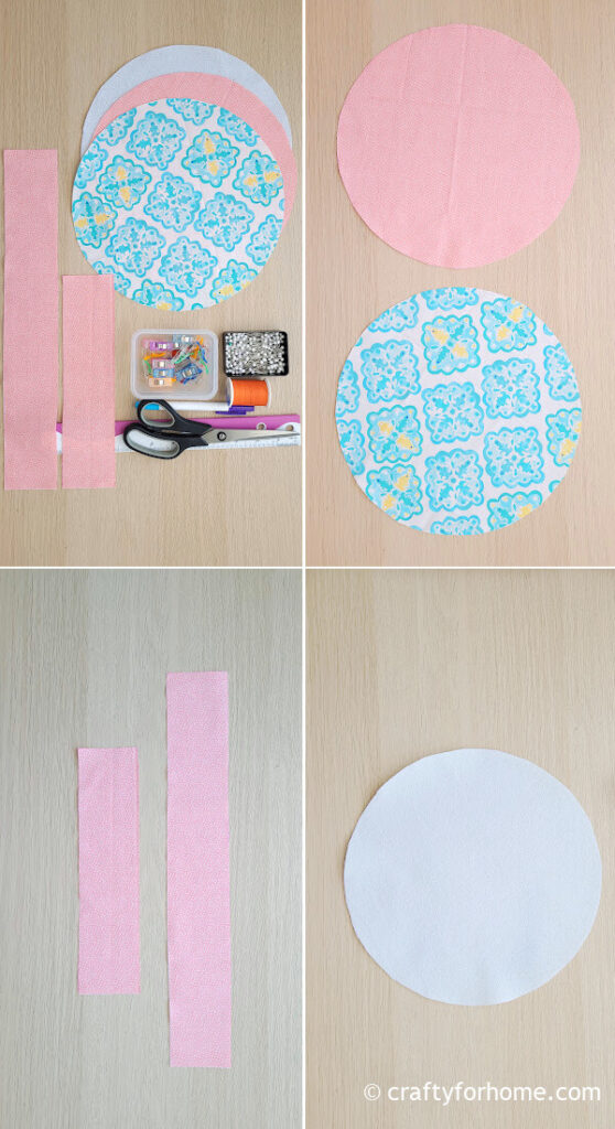 Fabric Circle For Basket.